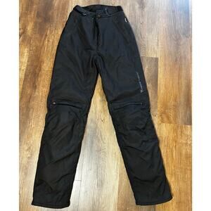 Dainese Gore Tex Black Motorcycle Pants Armored Knee & Shin Guard EU 40